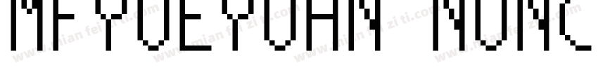 mfyueyuan noncommer字体转换